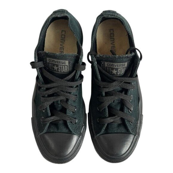 Converse Chuck Taylor All Star Men’s Slip-On Lace-Up Sneakers Black Size 4.5 - Picture 1 of 8